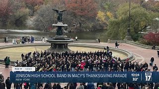 Jenison High School Band in Macys Thanksgiving Day Parade [upl. by Beeck277]