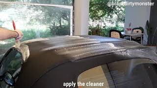 Tutorial  How to clean and protect your convertible soft top  MX5 NC [upl. by Devondra12]