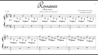 JEUX INTERDITS  Romance dun auteur inconnu  Transcription pour piano par Christophe Lebhertz [upl. by Aciria]