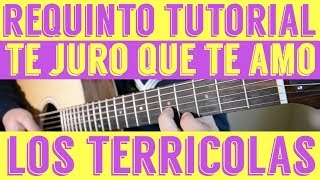 Te Juro Que Te Amo  Requinto  Intro Tutorial de Guitarra  Los Terricolas  TABS [upl. by Isolde]