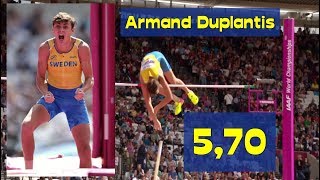 Armand Duplantis 570  stavkvalfinalklar  VM London  6 augusti 2017 [upl. by Bramwell]