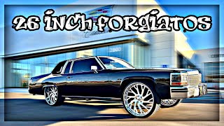 83 CADILLAC COUPE DEVILLE ON 26 INCH FORGIATOS  Donleo616 [upl. by Anar305]