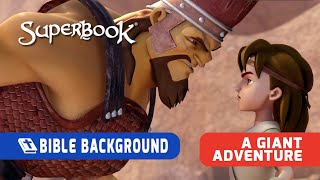 Bible Background  A Giant Adventure  Superbook S01 E06 [upl. by Lebbie176]