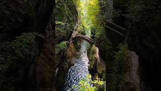 Saut de Brot Neuchâtel medieval gorges swissview waterlandscape bridge areuse swisslandscape [upl. by Mensch]