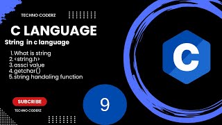 string in c language  what is string [upl. by Adner]