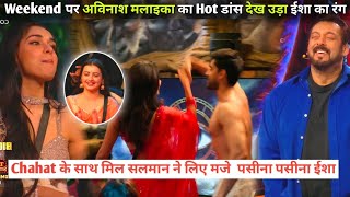 Weekend ka Vaar Salman Khan Masti With Eisha Singh Chahat Pandey After Avinash Dance In Bigg Boss 18 [upl. by Teresina]