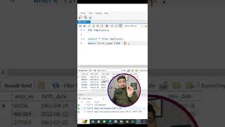 SQL  6  Smart Search Using LIKE Operator  MYSQL for Beginners  PMGURU short [upl. by Oinegue]