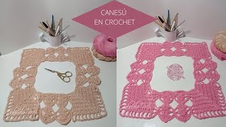 Canesú cuadrado en crochet paso a paso [upl. by Gallager]