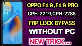 OPPO F19 FRP BYPASS  WITHOUT PC  NEW TRICK  KRISH MOBILES [upl. by Batish]