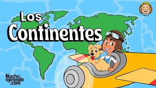 ¿Cuáles son Los Continentes  Aprende con Nacho  Los Continentes para Niños [upl. by Janella]