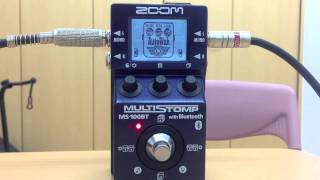 【auto wah】zoom multi stomp MS100BT [upl. by Krakow]