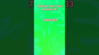 Loud Roblox BoomBox ID [upl. by Chancelor]