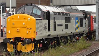 A Rare Class 37 Mk3 Move  Claggy Freight at Peterborough 240724 [upl. by Seys]