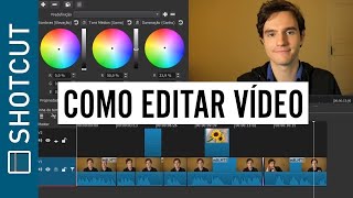 Como Editar vídeos com Editor Grátis Aula Fácil Para Iniciantes  Shotcut Parte 1 [upl. by Yendyc794]