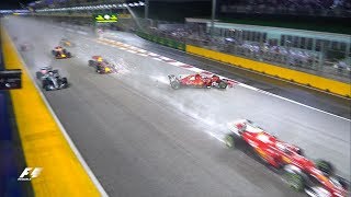 2017 Singapore Grand Prix Race Highlights [upl. by Nraa]