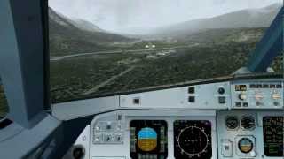 Innsbruck Airport LOWI  LOC DME East Approach Tutorial [upl. by Nabroc]