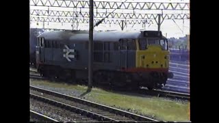 British Rail Birmingham 1992Bescot Freight Action with Classes 08 31 37 58 amp 310 [upl. by Phedra]