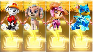 PAW Patrol  The Mighty Movie Chase 🐶 Marshall 🐶 Zuma 🐶 Ryder 🐶 Rubble 🐶 Skye ☄️ Tiles Hop EDM Rush [upl. by Snah]