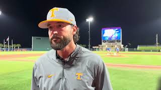 Tennessee Baseball Coach Tony Vitello Talks Splitting Double Header At Florida [upl. by Daniels]