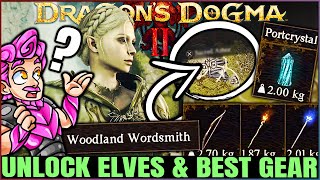 Dragons Dogma 2  Unlock Elf Village EARLY amp Get Best Weapons  Learn Elvish amp Sacred Arbor Guide [upl. by Zsa Zsa391]