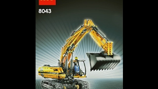 Lego Technic 8043 Excavator  Building Instructions [upl. by Rogovy]