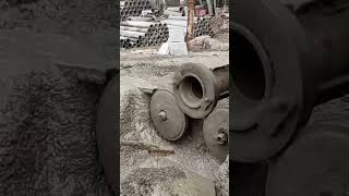 Cement pipe making processstonemachine buildingmaterial brickmaking concretebrick concrete [upl. by Airekahs345]