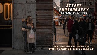 135mm Street Photography Milan Italy [upl. by Eivets634]