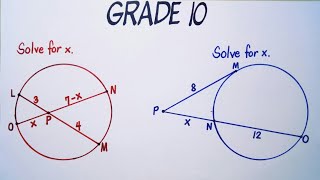 Grade 10  Chord Chord Power Theorem and Secant Tangent Power Theorem  By Tutor Marife MCP [upl. by Tennek]