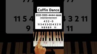 Coffin Dance Piano Tutorial [upl. by Lleihsad]