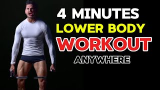 4 minutes  Lower body  workout  Anywhere  no Equipment Needed  Raheelsaleemfitness [upl. by Etteloiv]