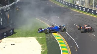 What Happened with Alex albon  Alexander albon crash formula 1  alex albon  ari green [upl. by Okihcim]