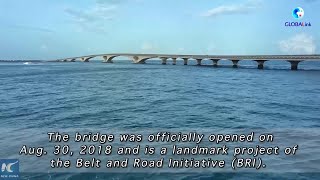 GLOBALink  ChinaMaldives Friendship Bridge linking present and future Maldivians [upl. by Granniah332]