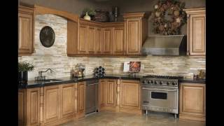 Stone backsplash designs kitchens [upl. by Haelat]