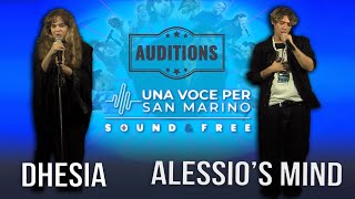 Dhesia e Alessios Mind  Una voce per San Marino Audizioni [upl. by Yraunaj]