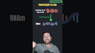 TRANSCRIÇÃO DO DNA Parte 1  Professor Diego Reinicke  education health science [upl. by Aneeram]