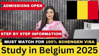 Study in Belgium 2025  Admissions Open in Belgium  Belgium Student VISA for Pakistani Students [upl. by Tahp331]