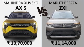 XUV 3XO AX5 VS BREZZA ZXI [upl. by Ahrens]