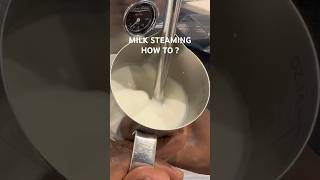 How to steam milk and Latte art barista coffee goldenbrowncoffee steaming milk espresso [upl. by Tshombe555]