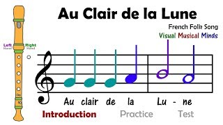 VMM Recorder Song 3 Au Clair de la Lune [upl. by Rma]