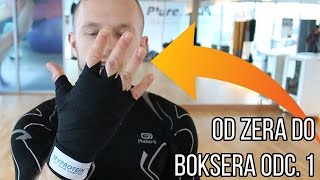 OD ZERA DO BOKSERA odc 1  wiązanie bandaży bokserskich [upl. by Neelhtac]