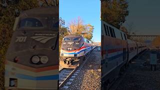 Amtrak Leaf Blowing Train This Is One Way To Remove Leaves From The Rail Line [upl. by Ysor]