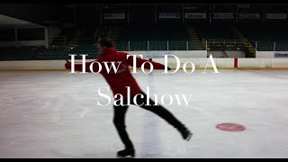 HOW TO DO A SALCHOW JUMP  FIGURE SKATING ❄️❄️ [upl. by Afinom535]