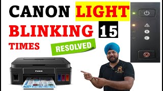 Cannon G3000 blinking 15 times  How to change Ink Head G1010 2000 2012 2010 3000 3010 3012 4010 [upl. by Nauq828]