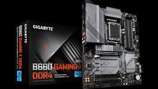 GIGABYTE B660 GAMING X DDR4 Motherboard Unboxing and Overview [upl. by Blackstock733]