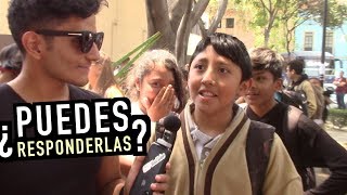 CUANTO SABE UN ESTUDIANTE DE SECUNDARIA  Preguntas Cultura General [upl. by Aket669]