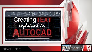 CREATING TEXT IN AUTOCAD 2021 [upl. by Akemed]