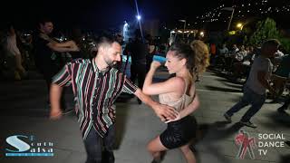 Adrian Sevilla Cortes amp Jessica Patella  Salsa Social Dancing  5th South Salsa Festival 2019 [upl. by Ahsilrae790]