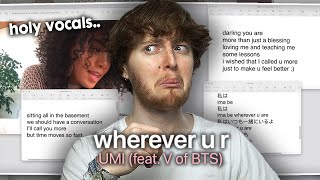 THIS SURPRISED ME UMI amp V of BTS  wherever u r  Reaction [upl. by Alleris]