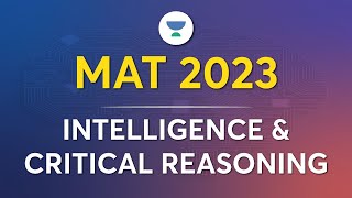 MAT 2023  Intelligence and Critical Reasoning  by 100iler Patrick Dsouza [upl. by Gonzalo]