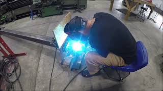 Fabricating a metal roof for the front of the shop Part 1 [upl. by Kallick]